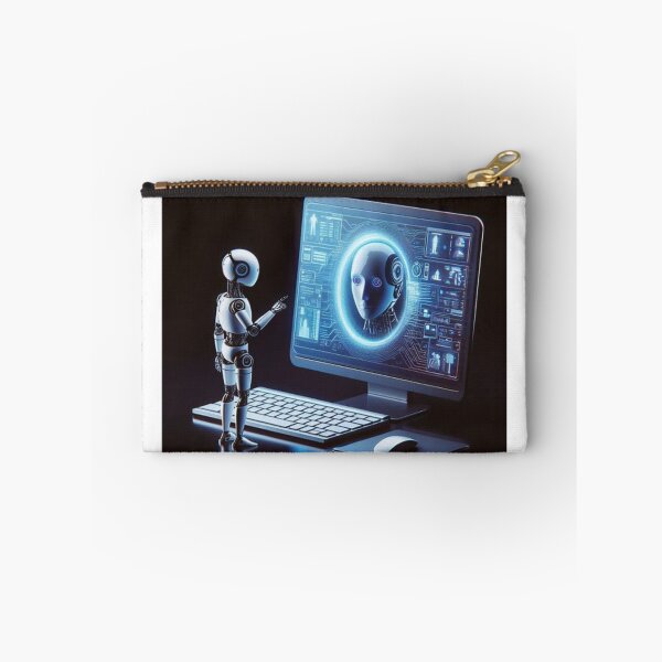 Item preview, Ai-Curious futuristic robot design designed and sold by DudzDesignz.