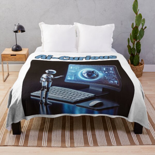 Item preview, Ai-Curious futuristic robot design designed and sold by DudzDesignz.