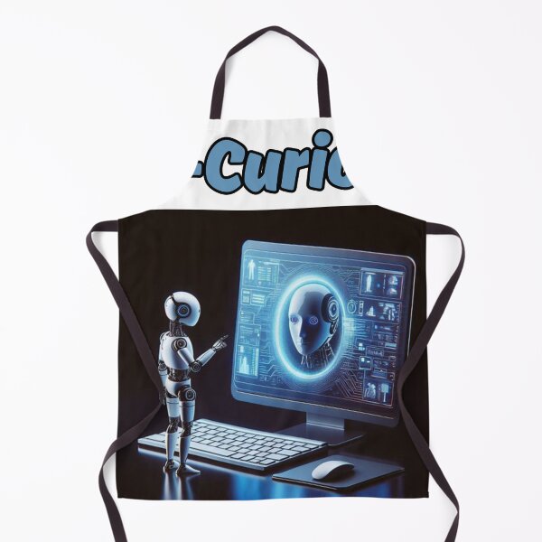 Item preview, Ai-Curious futuristic robot design designed and sold by DudzDesignz.