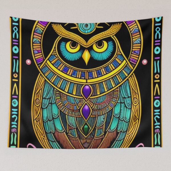 Item preview, Abstract Egyptian Owl Art  designed and sold by TheDarkWardrobe.