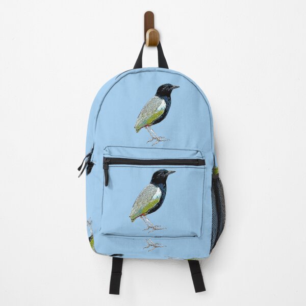 Item preview, Rainbow Pitta Black Alternate Design designed and sold by designsasstultd.
