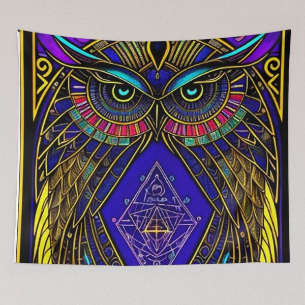 Item preview, Abstract Egyptian Owl Art  designed and sold by TheDarkWardrobe.