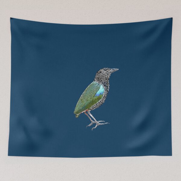 Item preview, Rainbow Pitta White Alternate Design  designed and sold by designsasstultd.