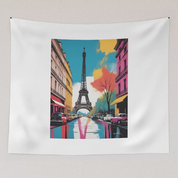 Item preview, Paris, France, design in pop art style designed and sold by CreativeSparkzz.