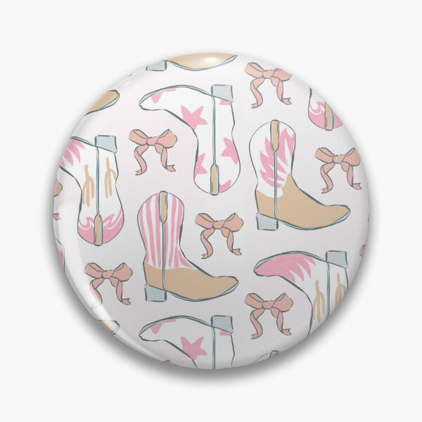 Item preview, Cowboy Boots and Cowgirl Boots with Coquette Ribbons pastel rose pink blue designed and sold by Caroline Rausch.