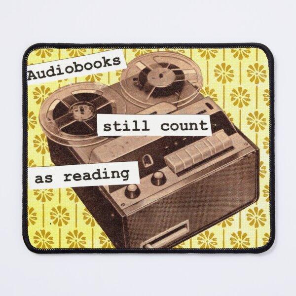 Item preview, Audiobooks still count as reading designed and sold by Fever Dream Collage .
