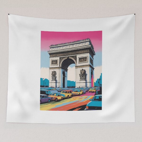Item preview, Paris, France, design in pop art style designed and sold by CreativeSparkzz.