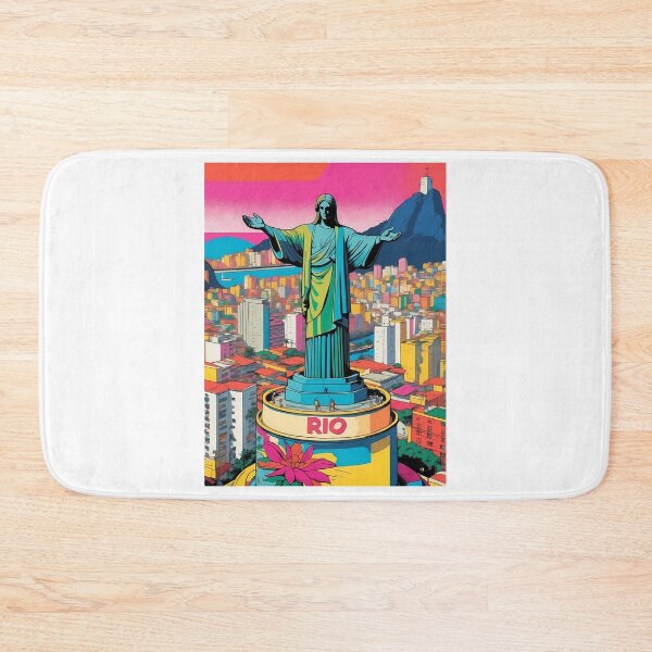 Item preview, Rio de Janeiro, Brazil, design in pop art style designed and sold by CreativeSparkzz.