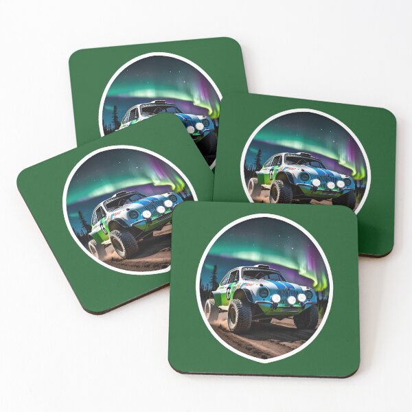 Item preview, Rally Dirt Racing Car With Aurora Borealis designed and sold by TheArtOfPat.