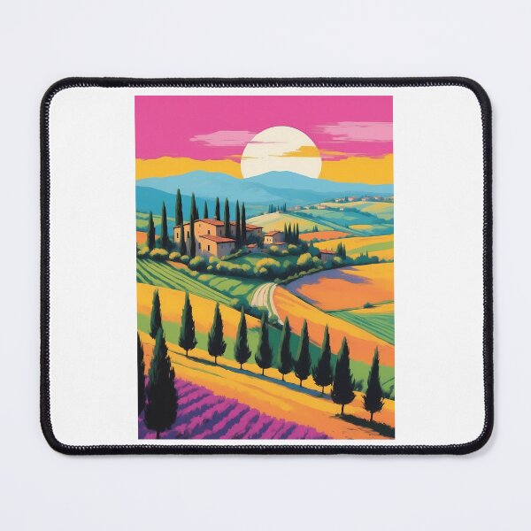 Item preview, Tuscany, Italy, design in pop art style designed and sold by CreativeSparkzz.