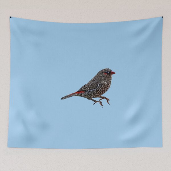 Item preview, Red-eared Firetail Color Design  designed and sold by designsasstultd.