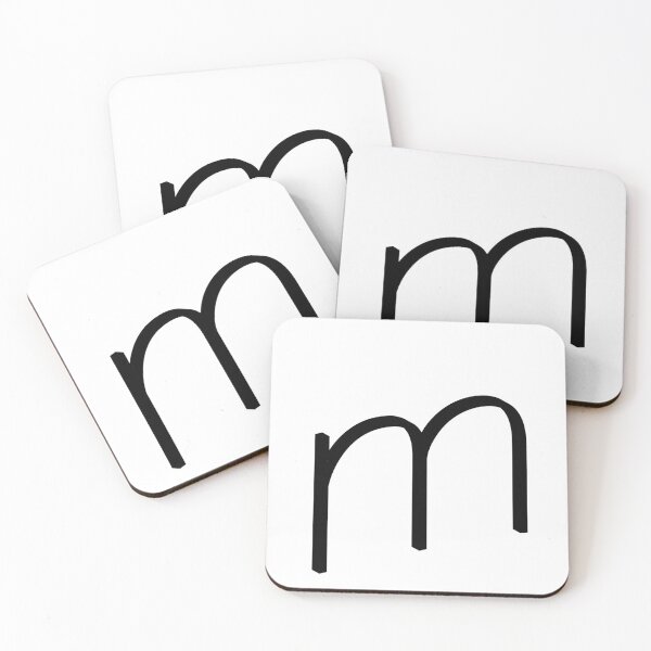 Item preview, Contemporary Geometric Lowercase Alphabet Artwork - Letter m designed and sold by uncoXab.