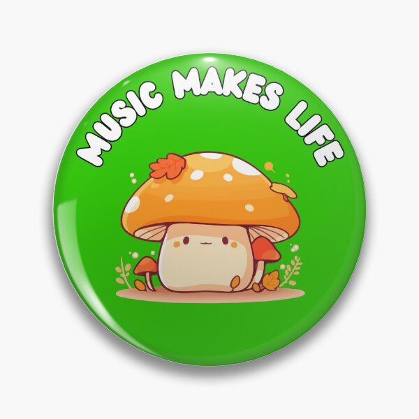 Item preview, kawaii Fungi & Music designed and sold by WuweiDG.