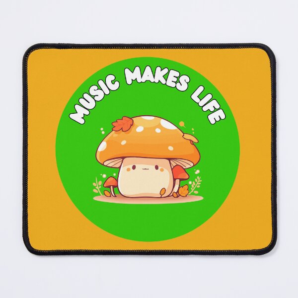 Item preview, kawaii Fungi & Music designed and sold by WuweiDG.