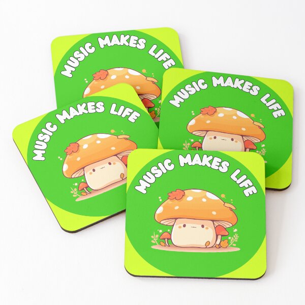 Item preview, kawaii Fungi & Music designed and sold by WuweiDG.