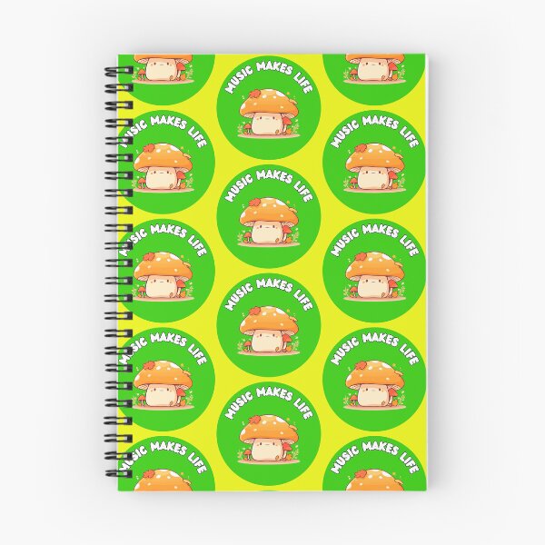 Item preview, kawaii Fungi & Music designed and sold by WuweiDG.