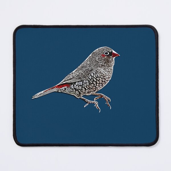 Item preview, Red-eared Firetail White Alternate Design designed and sold by designsasstultd.