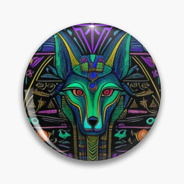 Item preview, Abstract Ancient Egyptian Art Anubis designed and sold by TheDarkWardrobe.