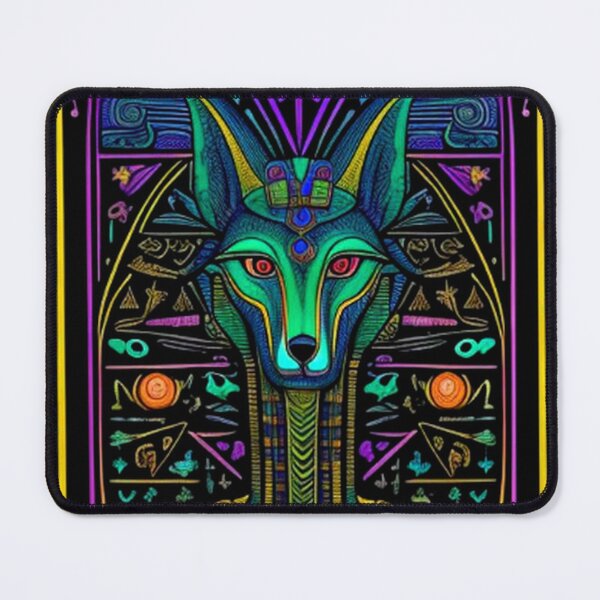 Item preview, Abstract Ancient Egyptian Art Anubis designed and sold by TheDarkWardrobe.