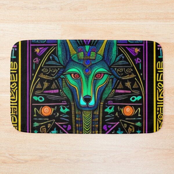 Item preview, Abstract Ancient Egyptian Art Anubis designed and sold by TheDarkWardrobe.