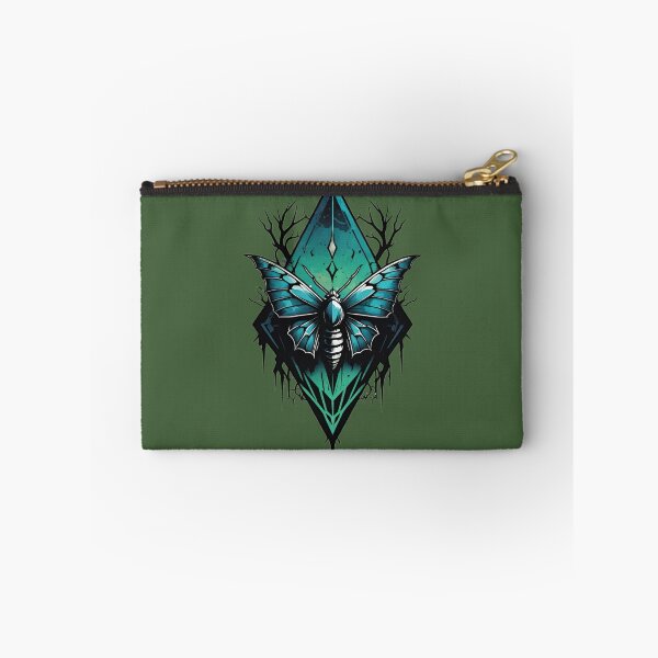 Item preview, Blue Mystic Diamond Moth | Dark Gothic Insect Art designed and sold by DopeStick.