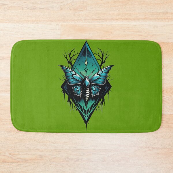 Item preview, Blue Mystic Diamond Moth | Dark Gothic Insect Art designed and sold by DopeStick.