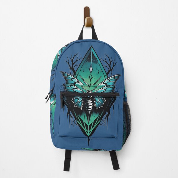 Item preview, Blue Mystic Diamond Moth | Dark Gothic Insect Art designed and sold by DopeStick.