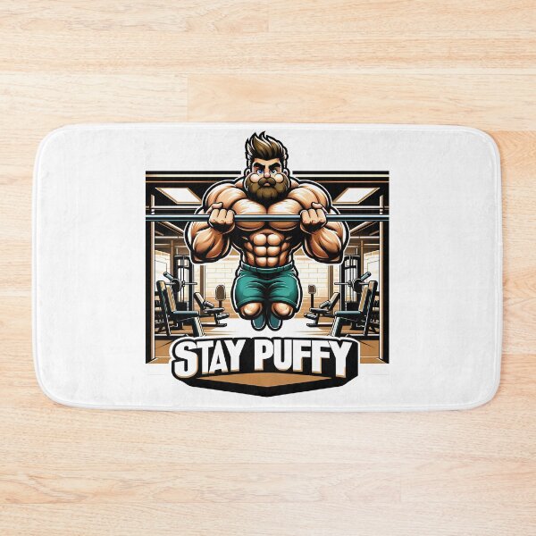 Item preview, Stay Puffy Pull-Up Beast Cartoon Gym Design designed and sold by NovaGenArt.