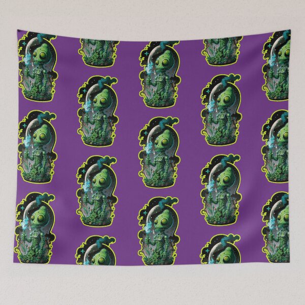 Item preview, Alien smoking weed 2 designed and sold by GreenKingShop.