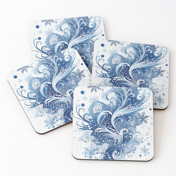 Item preview, Frozen Fury: Abstract Blizzard Art designed and sold by bb-15artstudio.