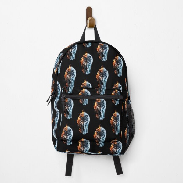 Item preview, Captivating Wolf in Fire and Ice Design designed and sold by DZ-Merch.