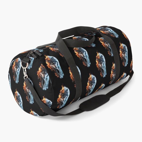 Item preview, Captivating Wolf in Fire and Ice Design designed and sold by DZ-Merch.