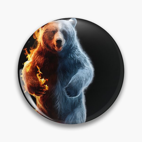 Item preview, Bear with Fire and Ice designed and sold by DZ-Merch.