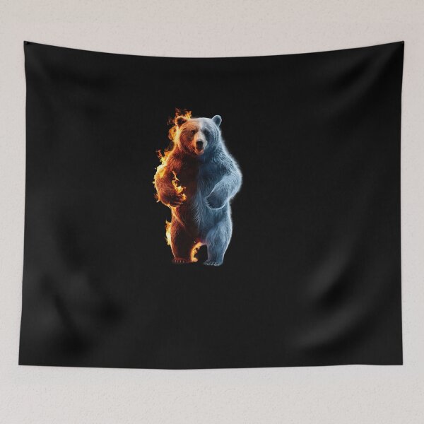 Item preview, Bear with Fire and Ice designed and sold by DZ-Merch.