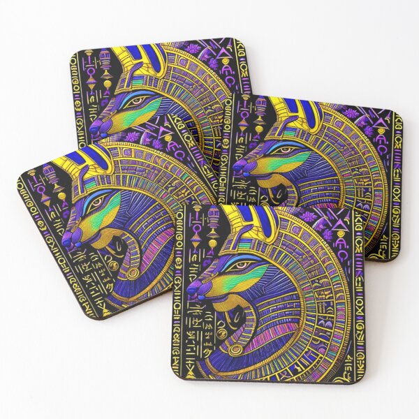 Item preview, Abstract Ancient Egyptian Art Anubis designed and sold by TheDarkWardrobe.