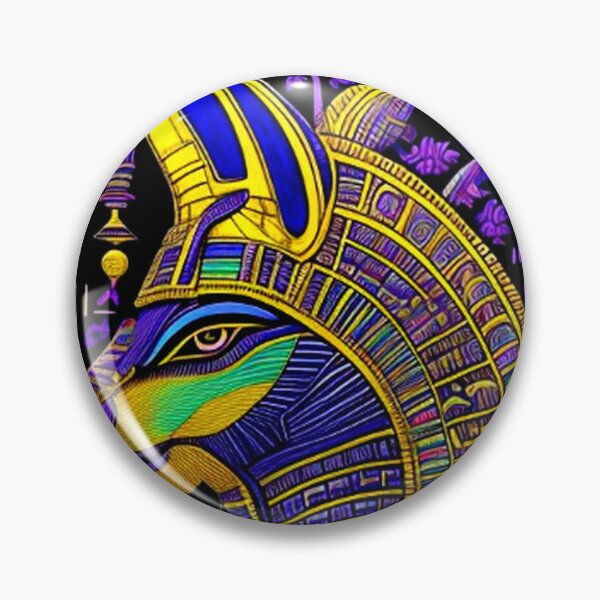 Item preview, Abstract Ancient Egyptian Art Anubis designed and sold by TheDarkWardrobe.