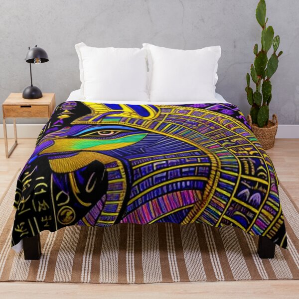 Item preview, Abstract Ancient Egyptian Art Anubis designed and sold by TheDarkWardrobe.