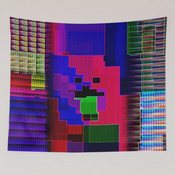 Item preview, Abstract Weird Dog Face designed and sold by MusicArtAndGrind.
