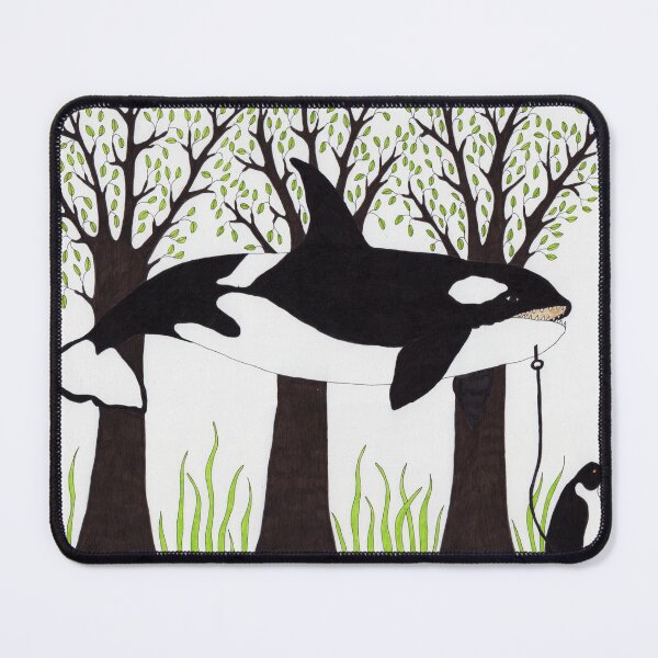 Item preview, Orca & Penguin Drawing  designed and sold by KakiDimock.