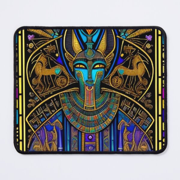 Item preview, Abstract Ancient Egyptian Art Anubis designed and sold by TheDarkWardrobe.
