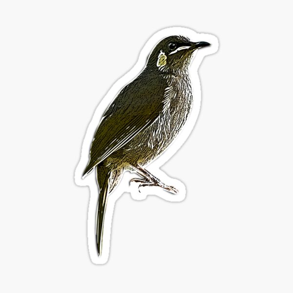Item preview, Cryptic Honeyeater White Alternate Design  designed and sold by designsasstultd.