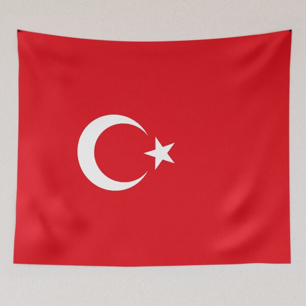 Item preview, Turkey Red Flag /Moon and Star Flag /Türkiye Kızılay ve Yıldız Bayrağı designed and sold by MahsaWatercolor.