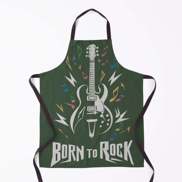 Item preview, Born to Rock: Stylized Guitar & Colorful Music Notes designed and sold by redask2me.