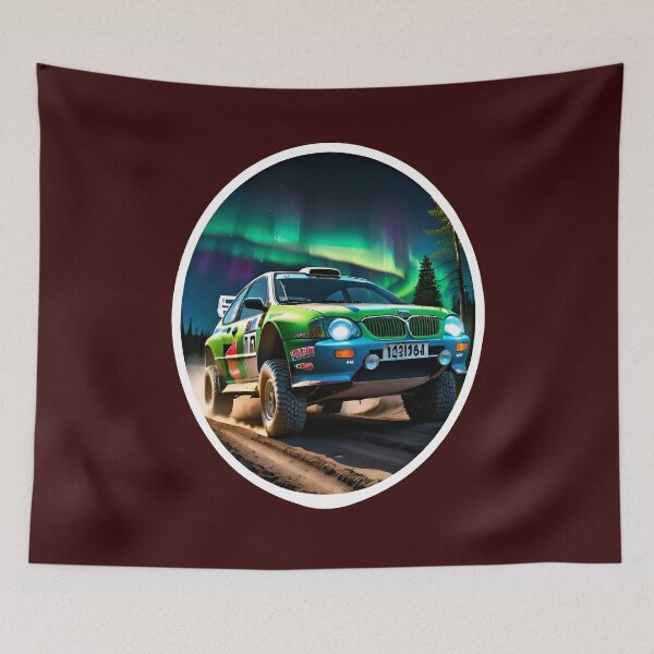 Item preview, Rally Dirt Racing Car With Aurora Borealis designed and sold by TheArtOfPat.