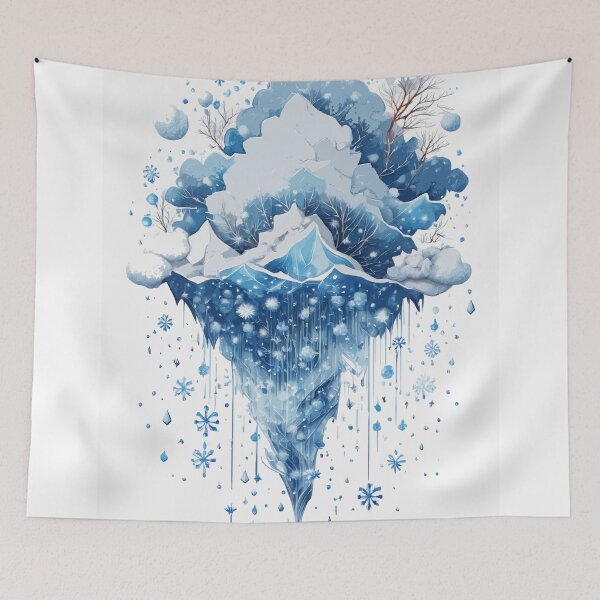 Item preview, Icy Impact: Abstract Hailstorm Art designed and sold by bb-15artstudio.