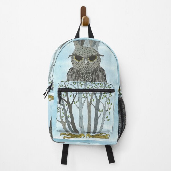 Item preview, Owl Growing Birch Trees designed and sold by KakiDimock.