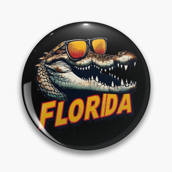 Item preview, Florida Funny Alligator in Sunglasses designed and sold by TomFrontierArt.