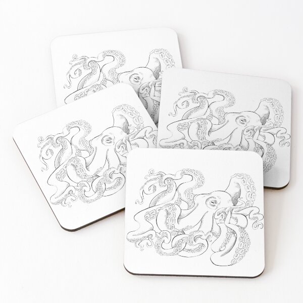 Item preview, Line Art Octopus designed and sold by SuspendedDreams.