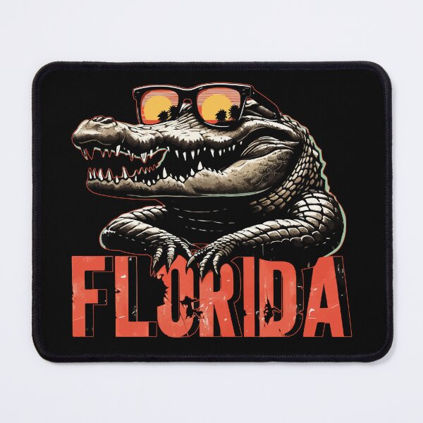 Item preview, Travel Florida Funny Alligator in Sunglasses designed and sold by TomFrontierArt.