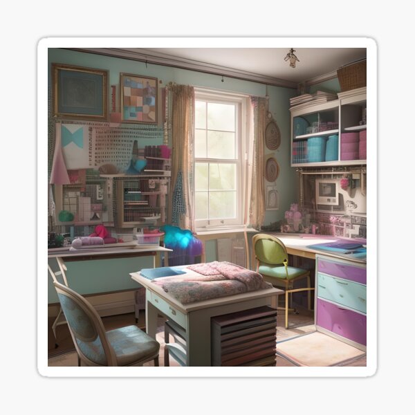 Item preview, Cozy sewing and crafts room designed and sold by ponted.
